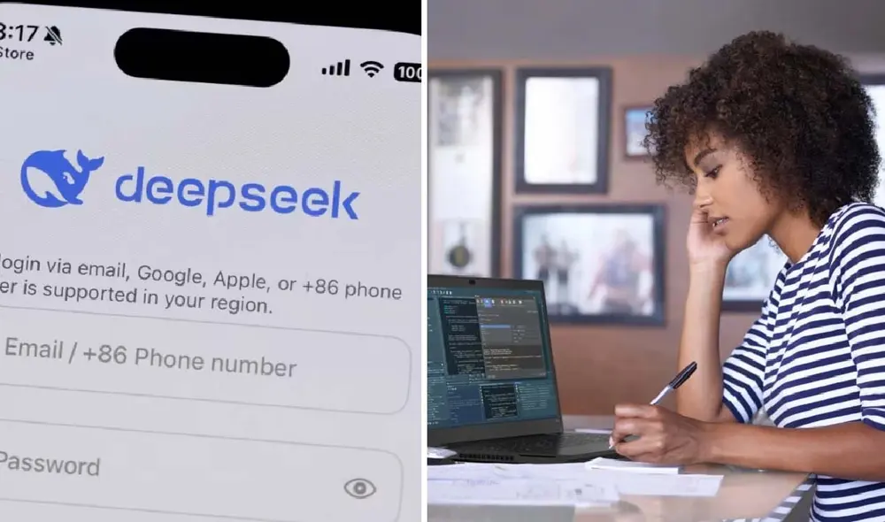 DeepSeek, una startup de Hangzhou, está transformando el panorama de la inteligencia artificial en China al sortear las restricciones tecnológicas de EE. UU., con modelos como DeepSeek-V3 y R1. Foto: composición LR/AFP/Lenovo