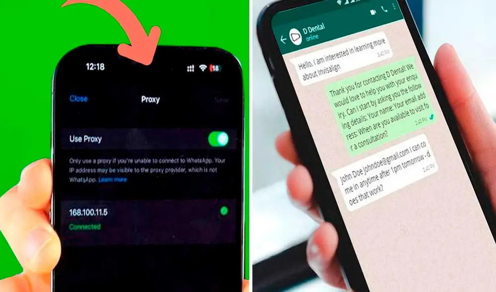La función 'proxy' no sirve para enviar mensajes de WhatsApp sin internet. Foto: Dentistry/Líbero La función 'proxy' no sirve para enviar mensajes de WhatsApp sin internet. Foto: Dentistry/Líbero
