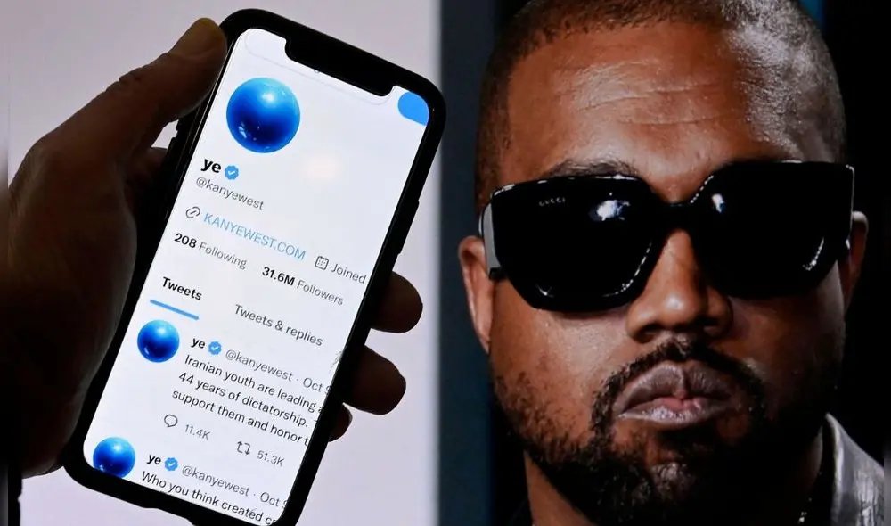 Kanye West continúa en más controversias por su comentarios antisemitas. Foto: AFP