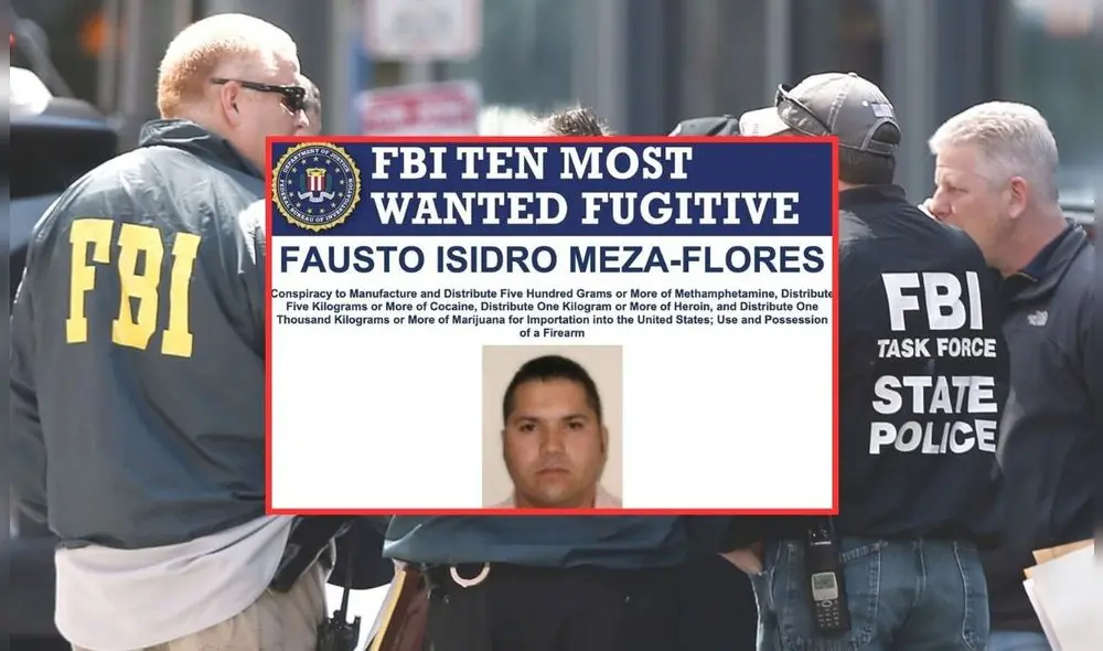 El "Chapo Isidro" Meza-Flores es acusado de delitos desde 2005 en Estados Unidos. Foto: composición LR/AFP/FBI