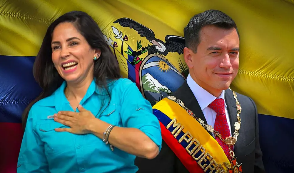 Entre los principales candidatos se encuentran Daniel Noboa y Luisa González, quienes lideran las encuestas. Foto: composición LR/Facebook/Luisa González/AFP