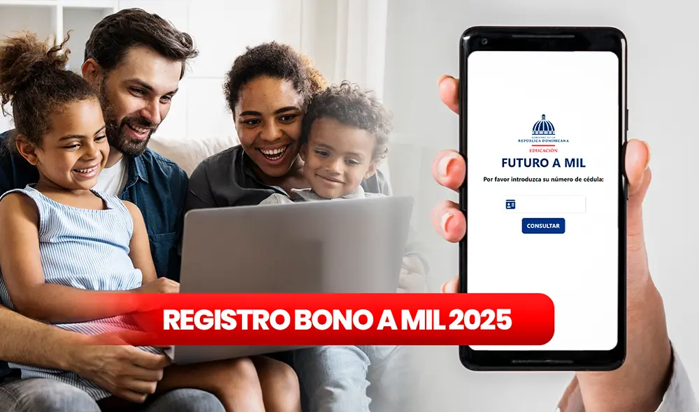El link para registrarse en el bono a Mil es el mismo que sirve durante la consulta. Foto: composición LR/Freepik/Minerd