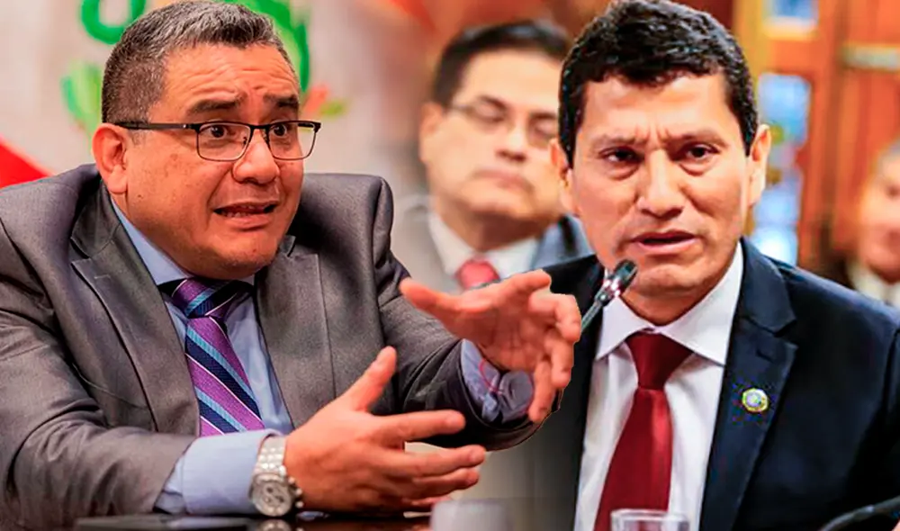 Juan José Santiváñez continúa su persecución contra Harvey Colchado. Foto: composición La República