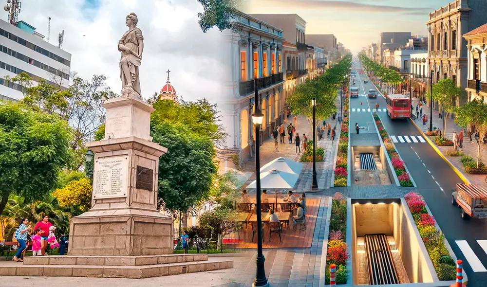 Centro histórico de piura representa una millonaria inversión. Foto: composición LR/Andina/IA