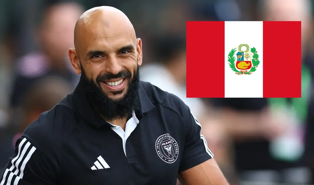 Yassine Cheuko estuvo presente en el Universitario vs Inter Miami. Foto: composición LR/AFP Yassine Cheuko estuvo presente en el Universitario vs Inter Miami. Foto: composición LR/AFP