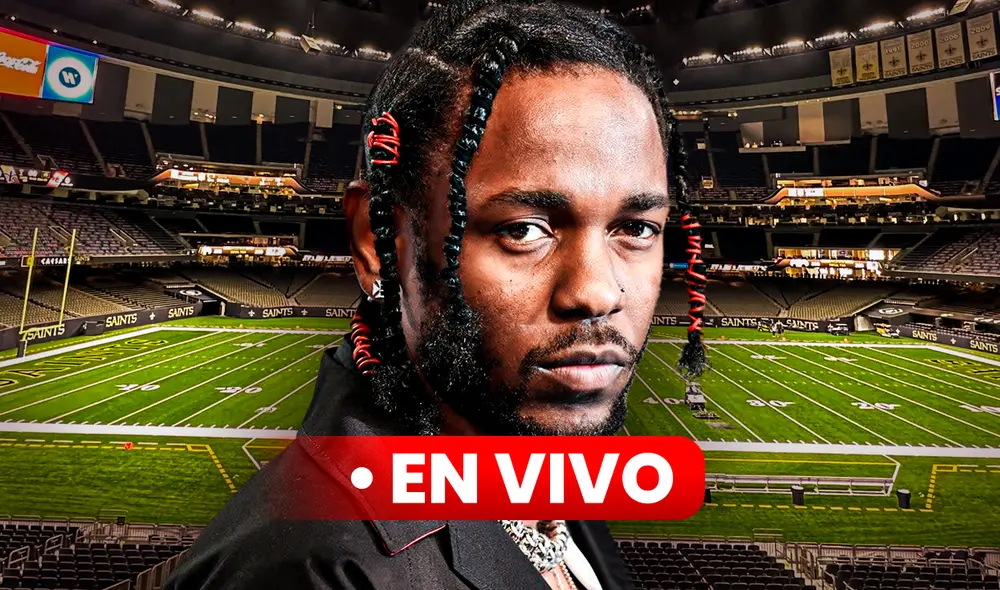 En el show de medio tiempo de Super Bowl 2025 estará Kendrick Lamar e iniciará a las 8pm. Foto: Composición LR/Captura/Difusión