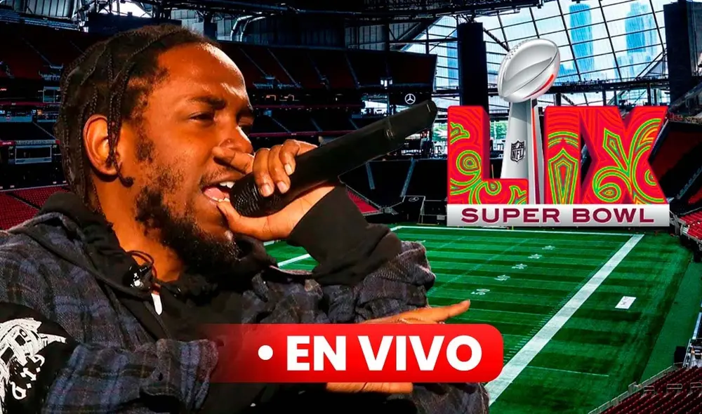 Kendrick Lamar será el abanderado del show de medio tiempo en el Super Bowl 2025. Foto: Composición LR/Captura/Difusión