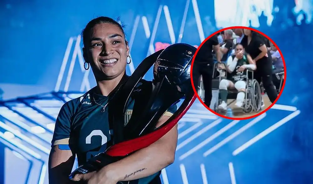 Esmeralda Sánchez es una de las jugadoras más importantes de la plantilla de Alianza Lima en la Liga Peruana de Vóley. Foto: composición LR/Instagram/captura