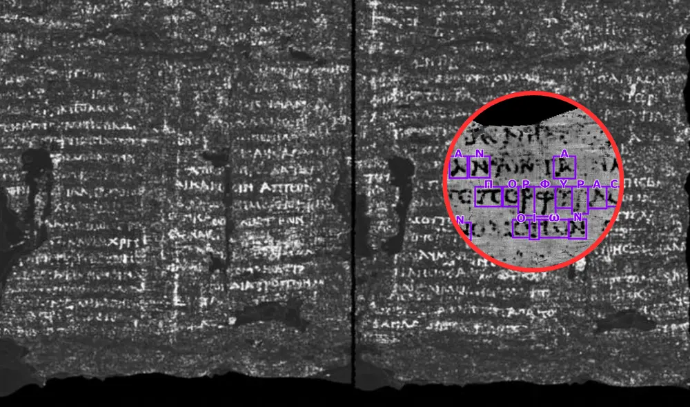 Científicos descifran las primeras palabras de pergaminos de la antigua Roma. Foto: Composición LR. Científicos descifran las primeras palabras de pergaminos de la antigua Roma. Foto: Composición LR.