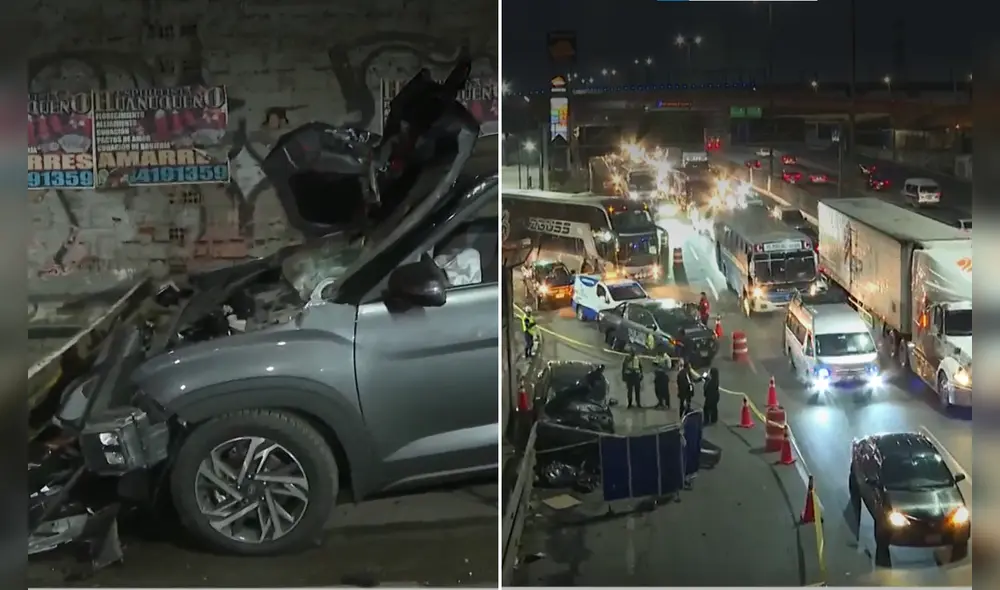 Hombre murió en el acto tras recibir el fuerte impacto. Foto: América Noticias