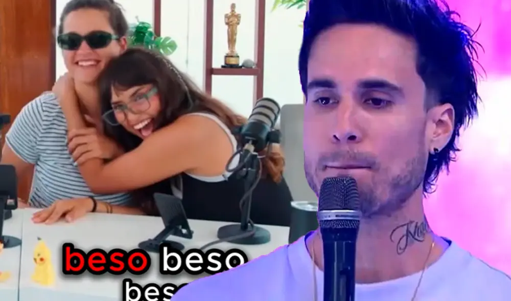 Majo con sabor y Gino Assereto fueron ampayados por 'Amor y fuego'. Foto: Composición LR/Captura/TikTok/Captura/América TV