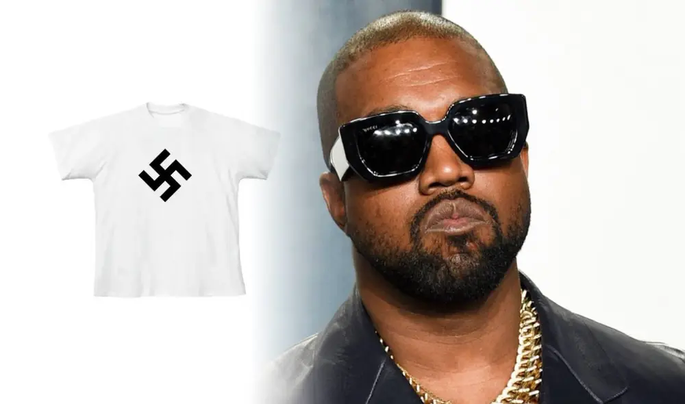 Crecen las polémicas por el polo "nazi" en la página web de la tienda de Kanye West. Foto: composición LR/CNN
