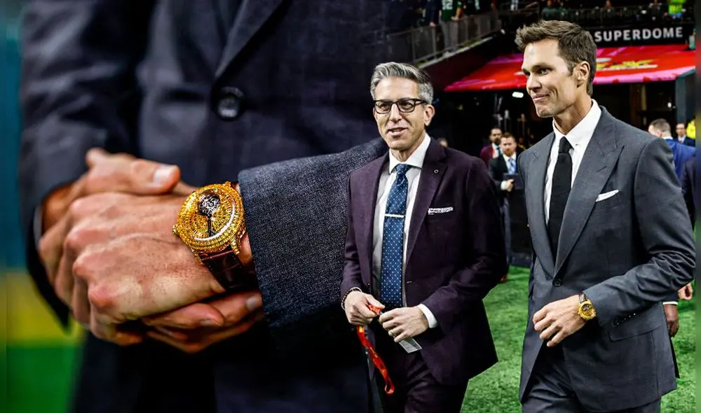 La elección de este accesorio por parte de Brady no pasó desapercibida durante el Super Bowll LIX. Foto: Comppsición LR/X.