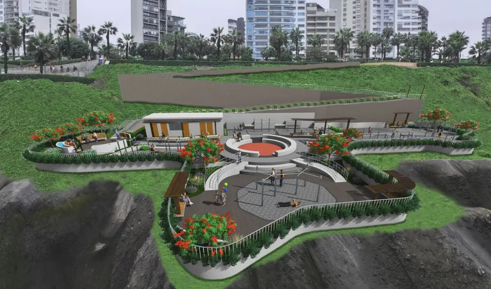 Miraflores anuncia la construcción del Parque de la Juventud en la Costa Verde. Foto: difusión