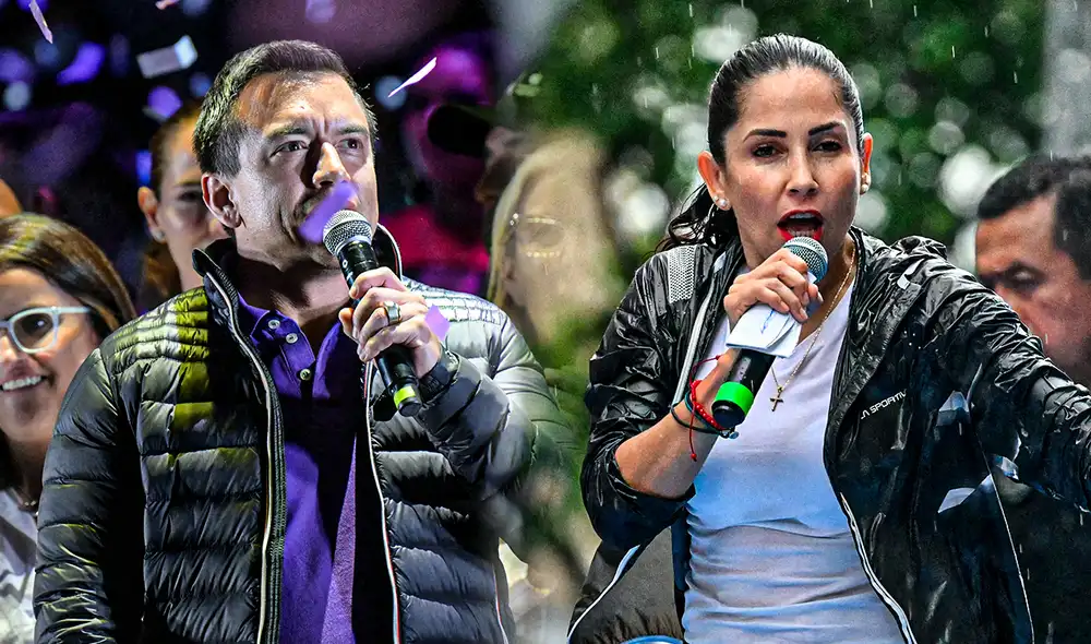 El pase a la segunda vuelta de Noboa y González ha sido confirmado y será en abril. Foto: composición LR