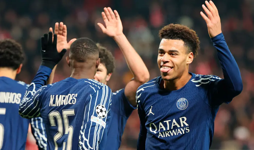 París Saint-Germain salió victoroso en el partido de ida por los playoffs de la Champions League. Foto: AFP