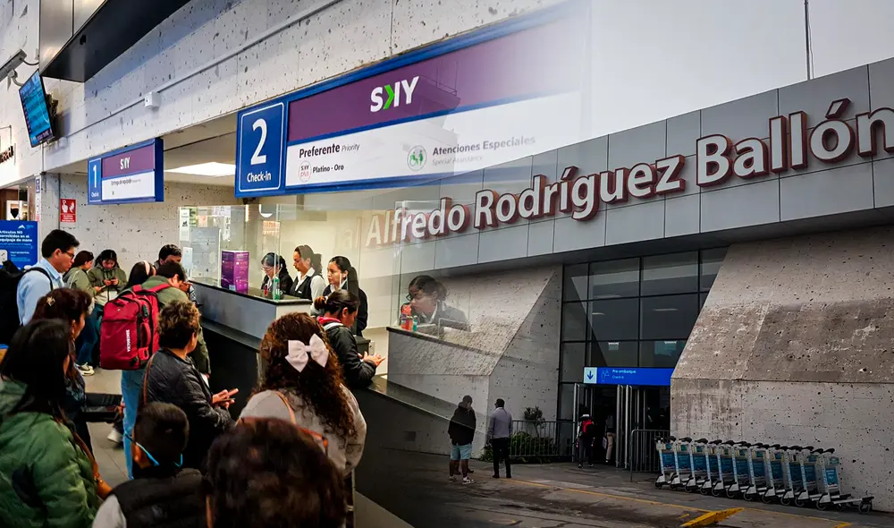 Pasajeros protestaron en instalaciones del aeropuerto de Arequipa por retraso de vuelos. Foto: composición de Gerson Cardoso/Wilder Pari/La República