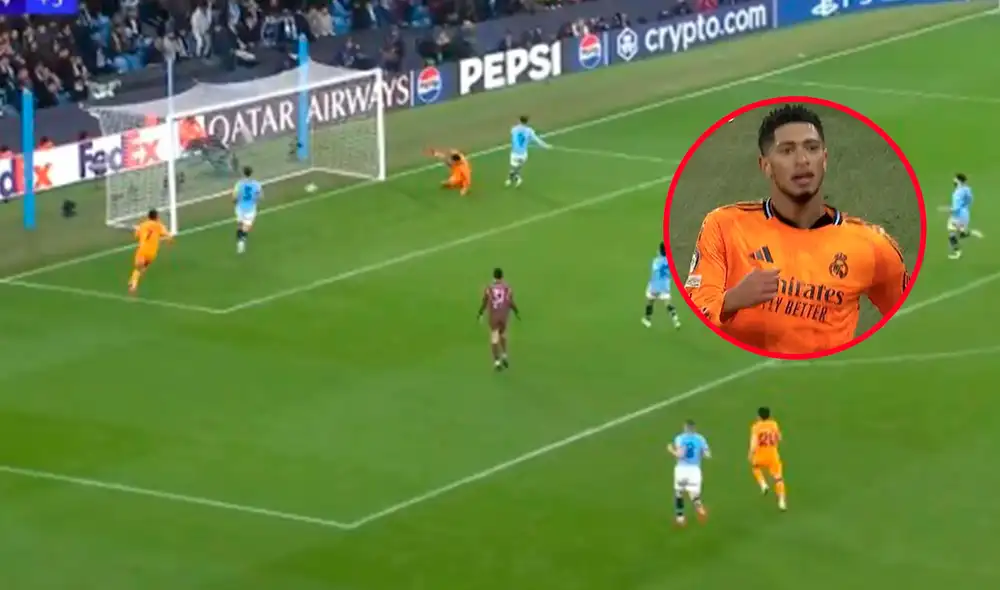 Jude Bellingham jugó este Real Madrid vs Manchester City como titular. Foto: composición de LR/captura de ESPN