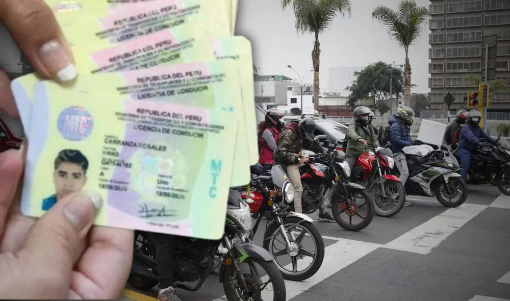 Es obligatorio que cada conductor de moto o mototaxi tenga su brevete habilitado. Foto: composición LR/Andina