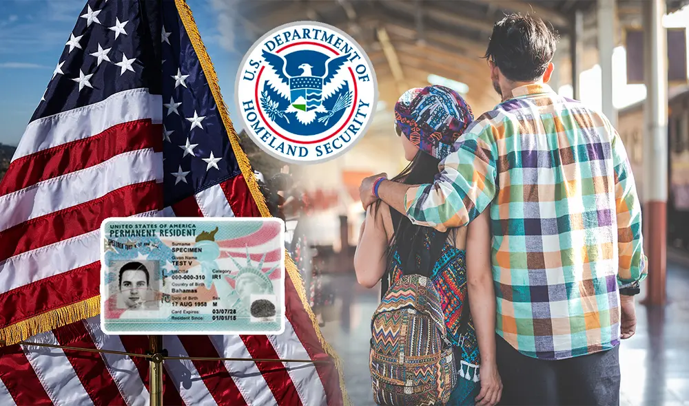 Uscis modificó el Formulario I-485, que sirve para sacar la Green Card. Foto: composición LR/Freepik/AFP/Uscis