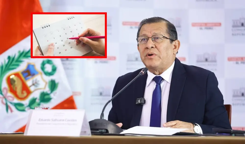 En su proyecto de ley, Eduardo Salhuana plantea opone derogar diversas leyes que declaran 6 feriados nacionales. Foto: composición LR/Congreso/Freepik