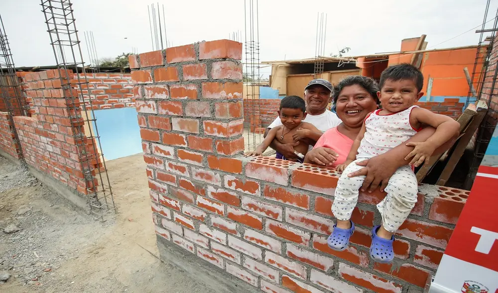 Familias serán beneficiarias del programa Techo Propio. Foto: difusión