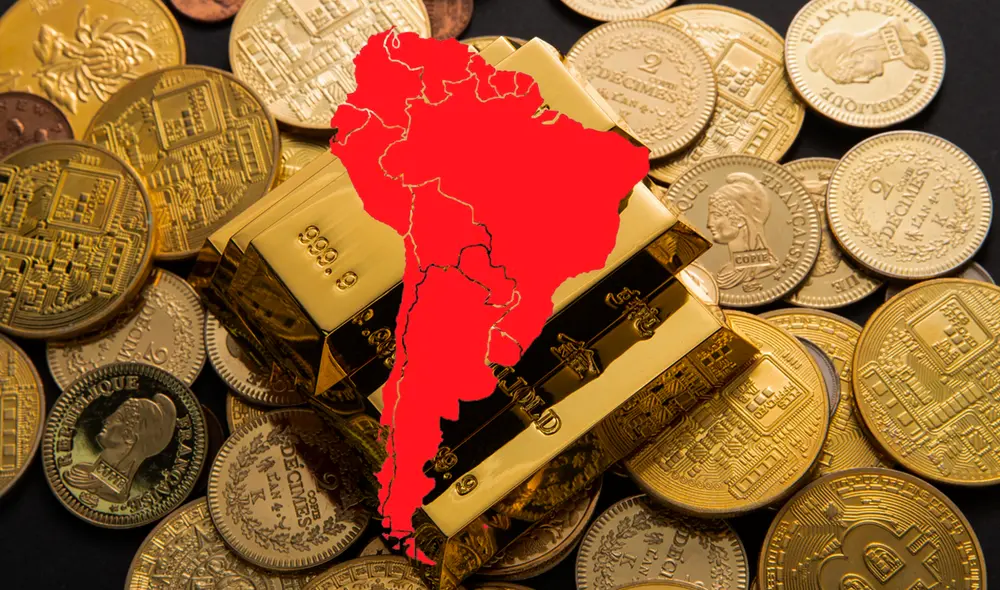 Las reservas de oro funcionan como mecanismos de protección frente a posibles crisis económicas. Foto: composición LR/difusión