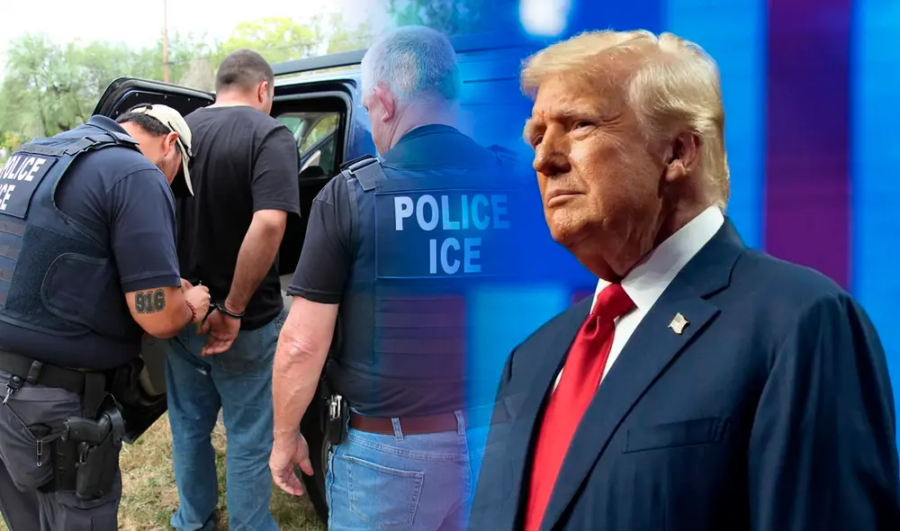 Trump realizó una serie de cambios en ICE, con el objetivo de incrementar el número de deportaciones. Foto: Composición LR Trump realizó una serie de cambios en ICE, con el objetivo de incrementar el número de deportaciones. Foto: Composición LR