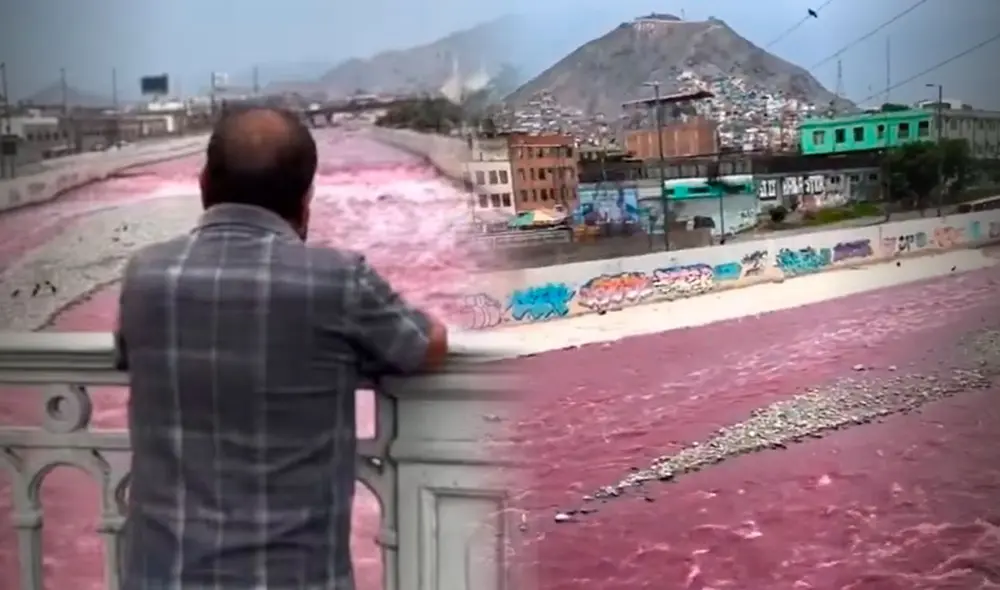 ¿Qué ocasionó que el río Rimac se tiña de rojo? Detectaron residuos altamente contaminantes en Ate: eran utilizados como desagüe. Foto: composición LR/VirtualPeru/Centinela Noticia. ¿Qué ocasionó que el río Rimac se tiña de rojo? Detectaron residuos altamente contaminantes en Ate: eran utilizados como desagüe. Foto: composición LR/VirtualPeru/Centinela Noticia.