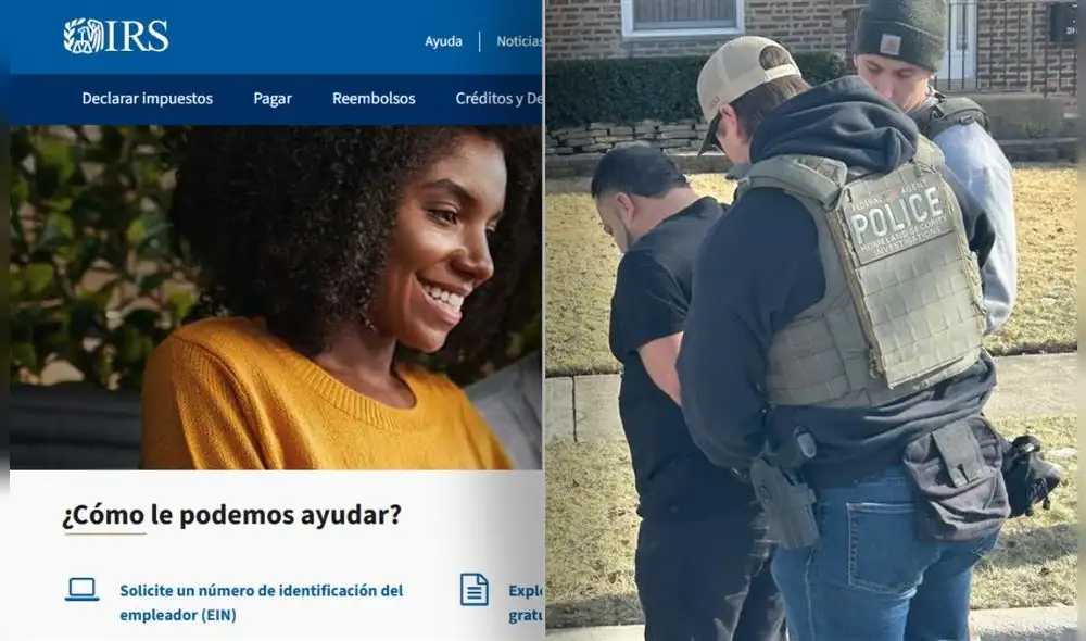 El IRS se unirá al Departamento de Seguridad Nacional para aplicar las políticas contra inmigrantes de Donald Trump en Estados Unidos. Foto: IRS/ICE
