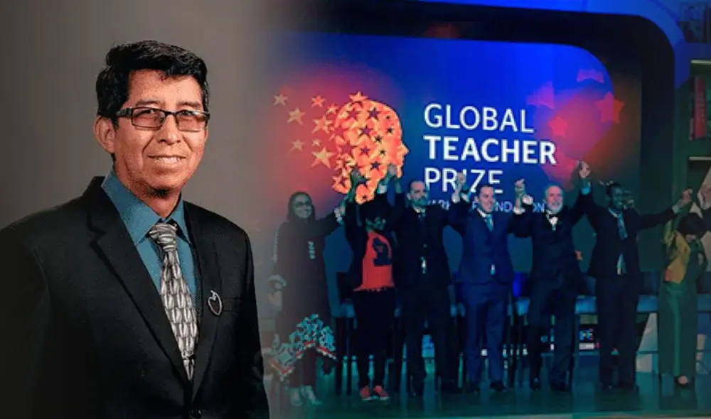 El único profesor de Perú que se encuentra entre los 18 docentes de América Latina que destacaron en Dubái por su creatividad e innovación. Foto: composición LR/MineduEducationWeek El único profesor de Perú que se encuentra entre los 18 docentes de América Latina que destacaron en Dubái por su creatividad e innovación. Foto: composición LR/MineduEducationWeek