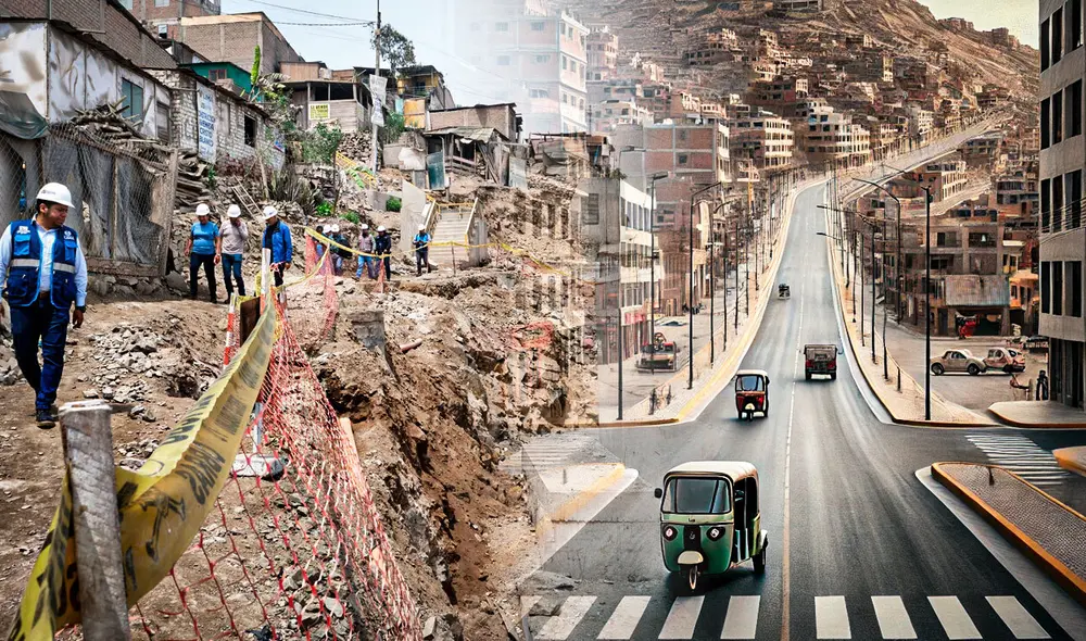 La nueva avenida en Lima Sur mejorará el flujo vehicular de la zona. Foto: composición de Gerson Cardoso/La República/MML/IA