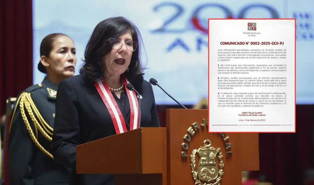 Janet Tello sería investigada por el JNJ buscando su suspensión | Composición: LR.