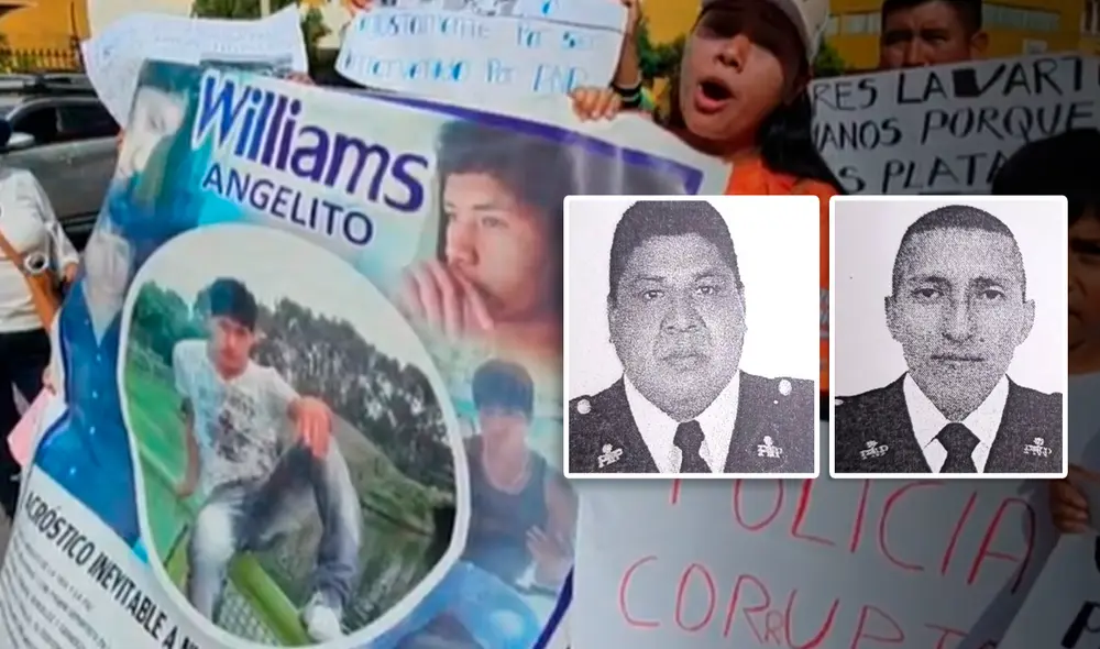 Familia de la víctima realizó un plantón horas antes de la sentencia. Foto: composición LR