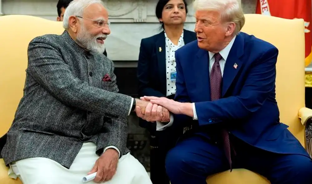 Trump estableció una reunión con el primer ministro de la India. Foto: AFP Trump estableció una reunión con el primer ministro de la India. Foto: AFP