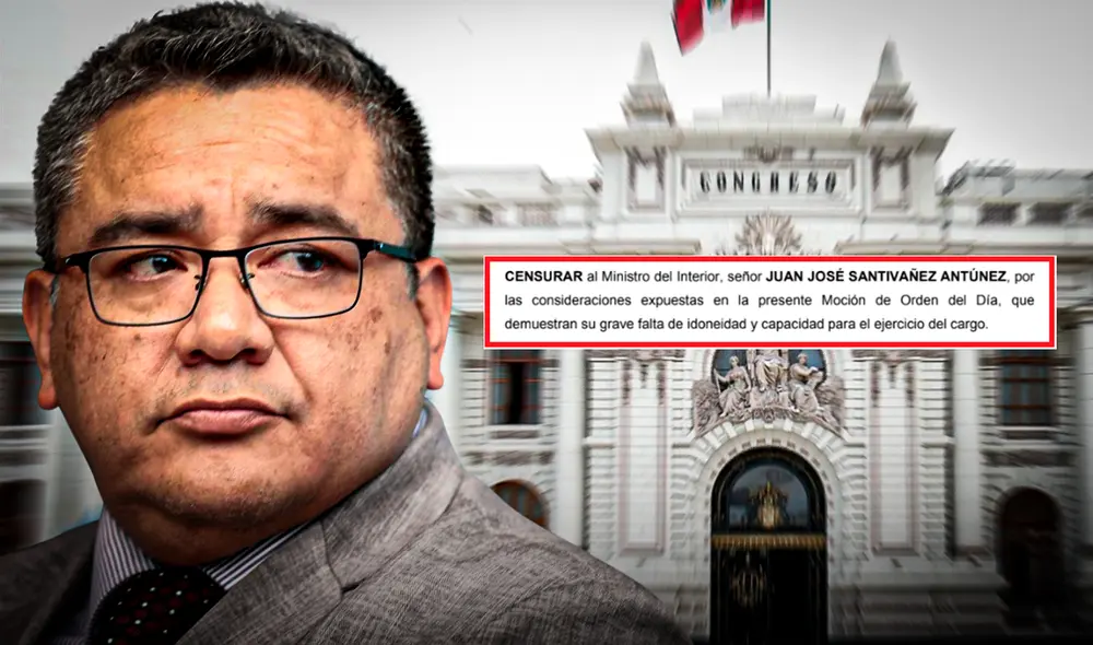 Juan Santiváñez: la oposición busca su salida, pero el fujimorismo se opone. Composición: Gerson Cardozo / LR