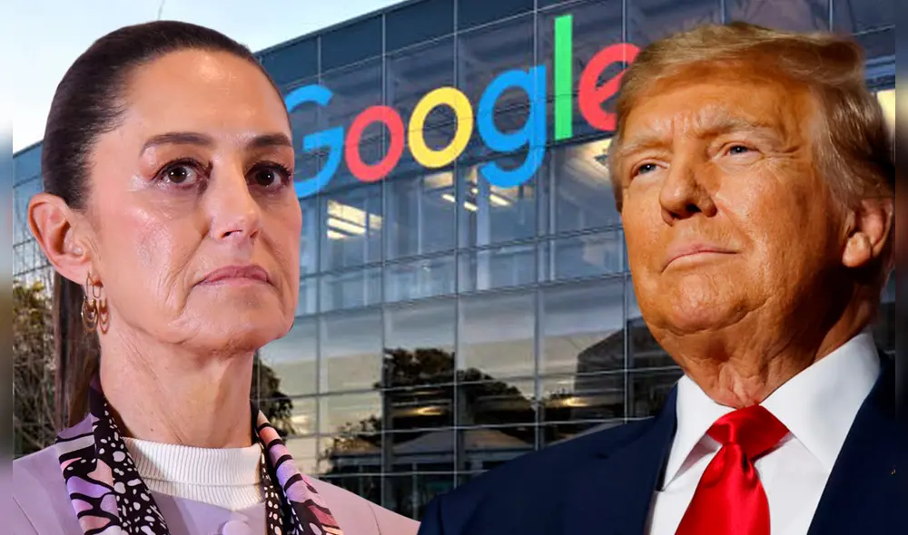 Sheinbaum aseveró que, a pesar de ser una empresa privada, Google se ha convertido en una referencia internacional debido a su amplio alcance. Foto: Composición LR.