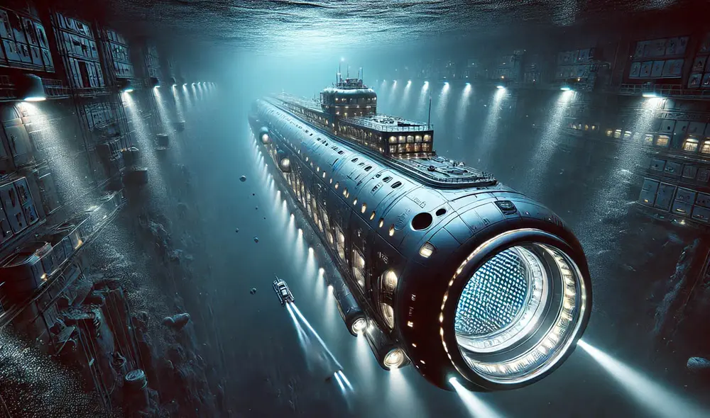 China ha iniciado la construcción de la megaestación submarina Mengxiang en el Mar de China Meridional, un área rica en recursos y marcada por disputas territoriales con países vecinos. Foto: referencial DALL-E China ha iniciado la construcción de la megaestación submarina Mengxiang en el Mar de China Meridional, un área rica en recursos y marcada por disputas territoriales con países vecinos. Foto: referencial DALL-E