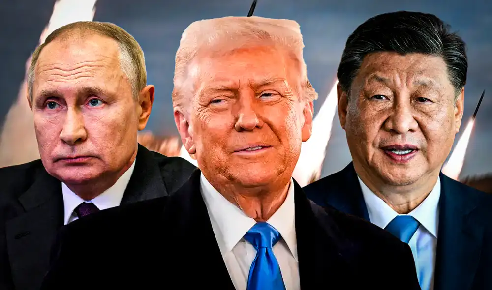 Donald Trump busca reducir el gasto en armas nucleares de EE.UU., Rusia y China. Foto: composición LR