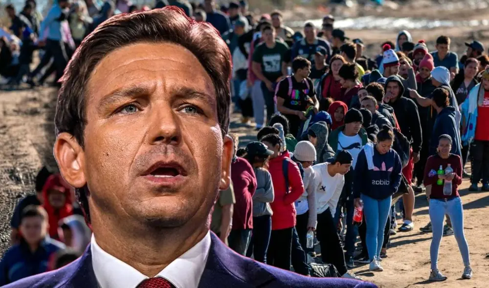 Florida refuerza sus políticas migratorias con la firma de dos propuestas de ley por parte del gobernador Ron DeSantis. Foto: Composición LR Florida refuerza sus políticas migratorias con la firma de dos propuestas de ley por parte del gobernador Ron DeSantis. Foto: Composición LR