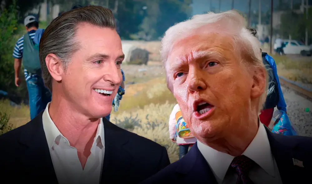 Gavin Newsom implementará un fondo para inmigrantes en California para contrarrestar las deportaciones de Trump. Foto: Composición LR Gavin Newsom implementará un fondo para inmigrantes en California para contrarrestar las deportaciones de Trump. Foto: Composición LR