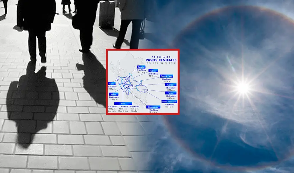 Anuncian día sin sombra en Lima y Callao desde este 15 de febrero. Foto: Composición LR