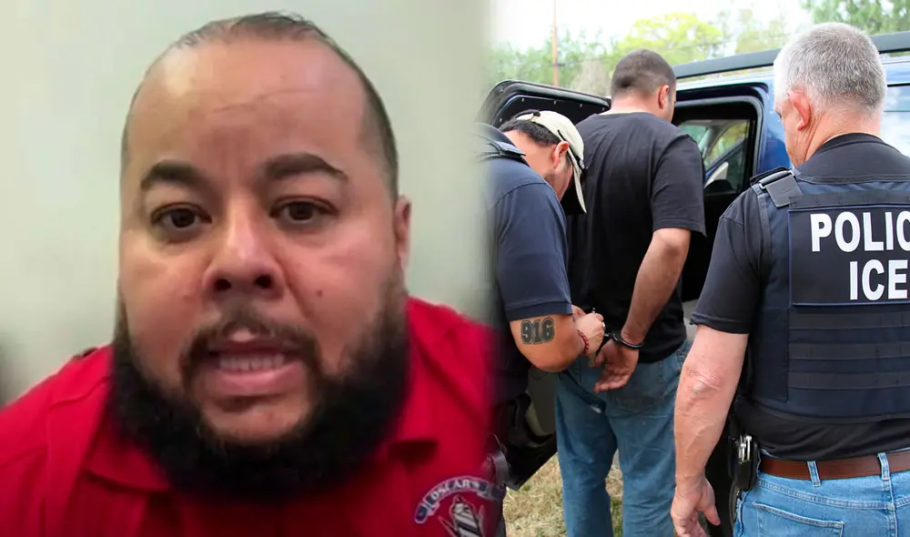 "Estaba un niño aquí, forzando a su papá a tener que acompañarlo. Son cosas que a lo mejor un menor no entiende", dijo Óscar a Telemundo. Foto: Composición LR/ICE/Telemundo