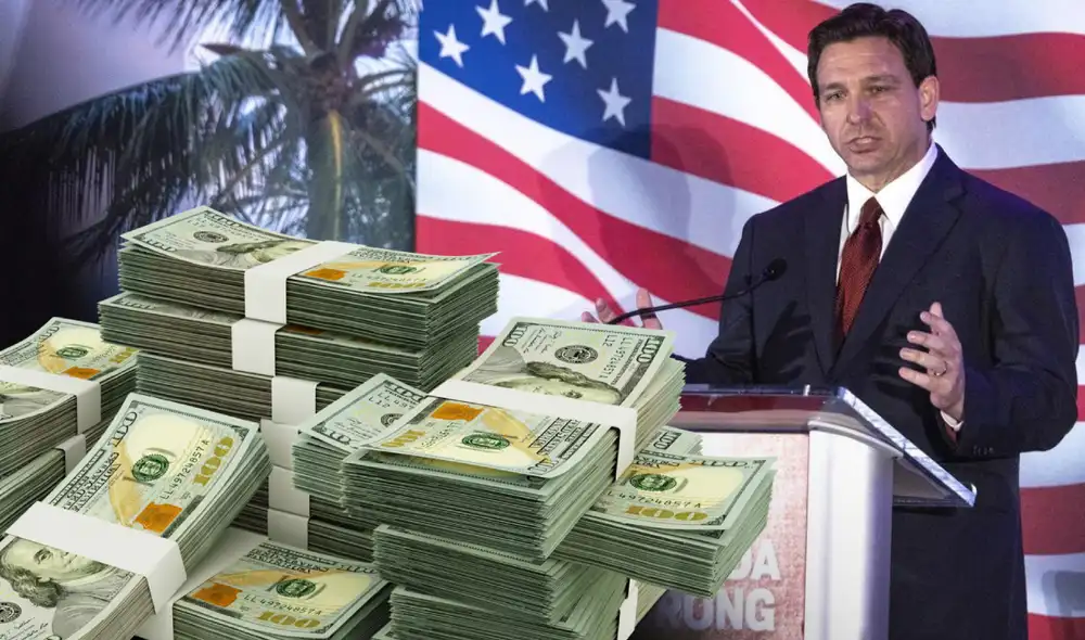 Ron DeSantis manifestó su intención de incluir a Florida en el grupo de los estados con sueldo mínimos más altos de USA. Foto: composición LR/EFE Ron DeSantis manifestó su intención de incluir a Florida en el grupo de los estados con sueldo mínimos más altos de USA. Foto: composición LR/EFE