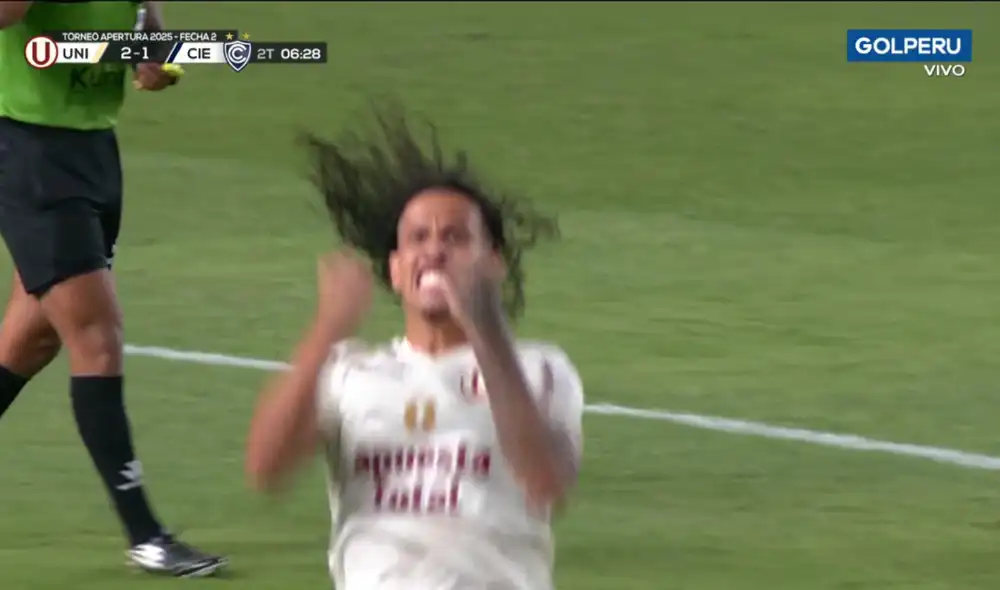 Williams Riveros es titular en el Universitario vs Cienciano. Foto: captura de GOLPERU