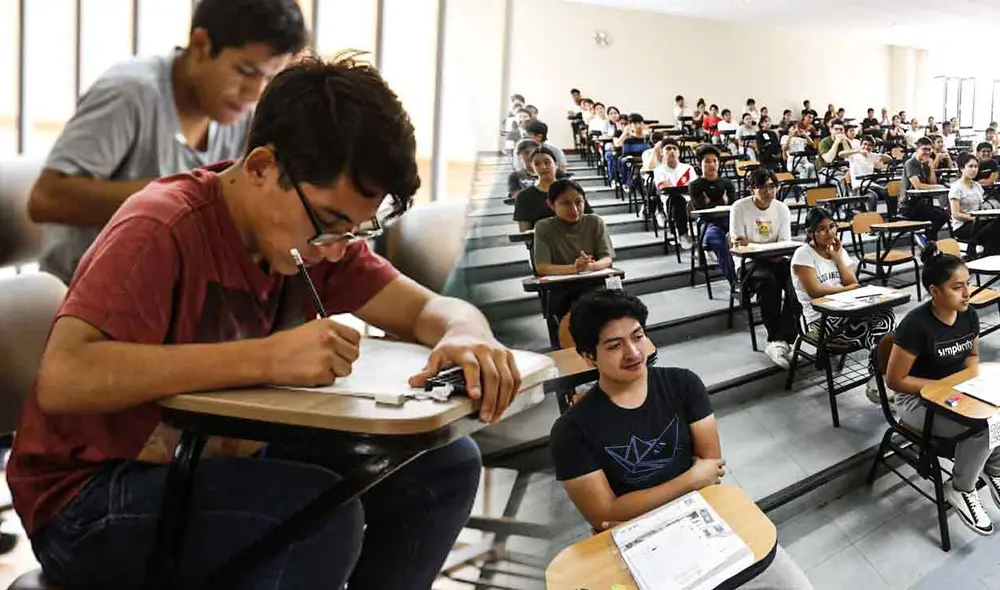 Examen de admisión en UPEU. Foto: composición LR/Andina