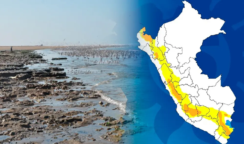 Senamhi emitió una alerta naranja hasta el 18 de febrero por fuertes lluvias. Foto: composición LR Senamhi emitió una alerta naranja hasta el 18 de febrero por fuertes lluvias. Foto: composición LR