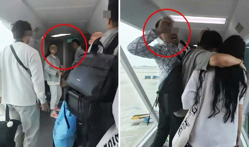 Un vuelo de Hong Kong Airlines vivió un violento incidente cuando una pareja agredió a pasajeros y tripulación tras quejas por la lentitud en el desembarque. El altercado culminó en empujones e insultos. Foto: composición LR/DIMSUM DAILY