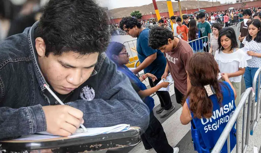 Examen San Marcos. Foto: composición LR/Andina Examen San Marcos. Foto: composición LR/Andina