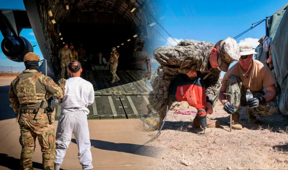 Controversia por traslado de migrantes venezolanos a Guantánamo desata críticas. Foto: composición LR